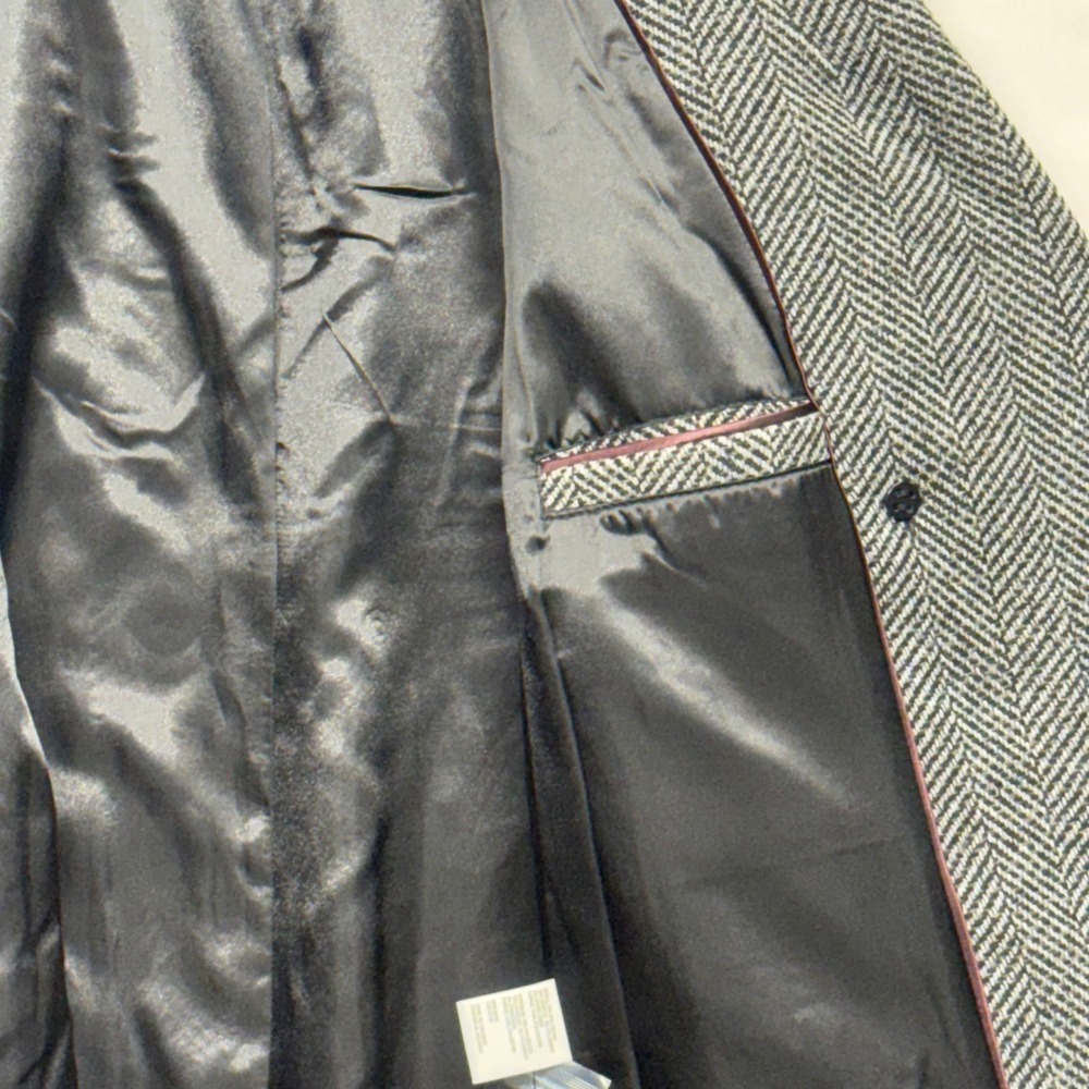 DKNY Women's‎ Herringbone Double Breasted Wool Blend Coat XL - Picture 13 of 16